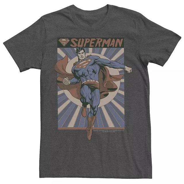 Mens DC Comics Superman Posed Pop Art Poster Graphic Tee Product Image