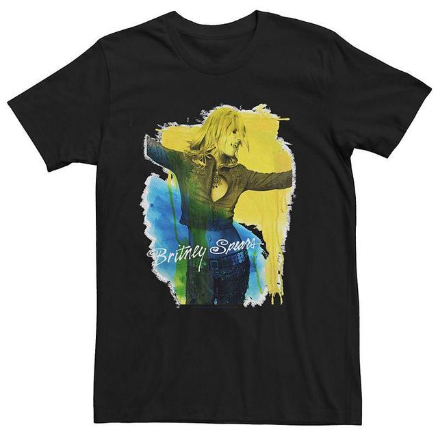 Mens Britney Spears Paint Drip Portrait Tee Product Image