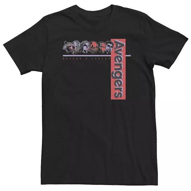 Big & Tall Marvel Avenger Faces Tee, Mens Product Image