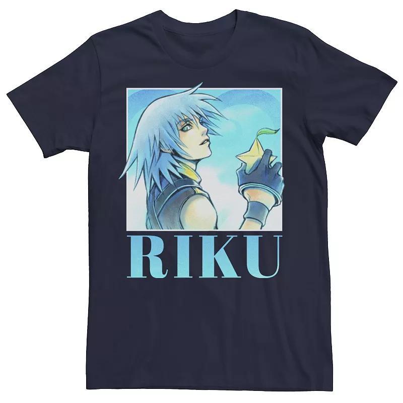 Mens Kingdom Hearts Riku Heart Throb Tee Blue Product Image