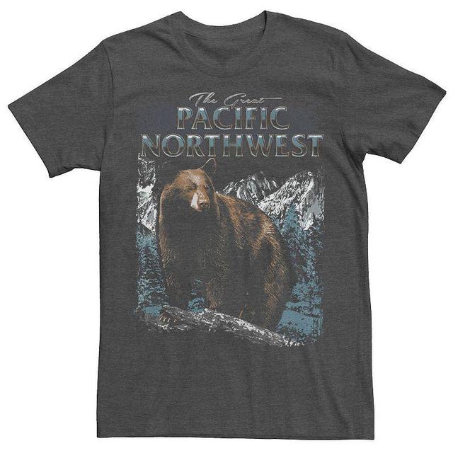 Mens Pacific Northwest Bear Tee Grey Heather Product Image