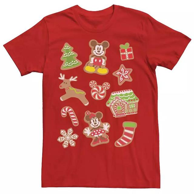 Mens Disney Mickey And Minnie Christmas Gingerbread Cookies Tee Product Image