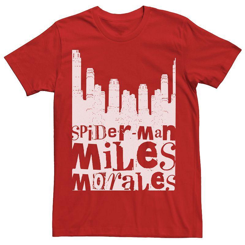 Mens Marvel Spider-Man Miles Morales City Skyline Tee Product Image