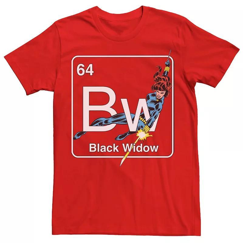 Mens Marvel Avengers Black Widow Element Tee Red Product Image