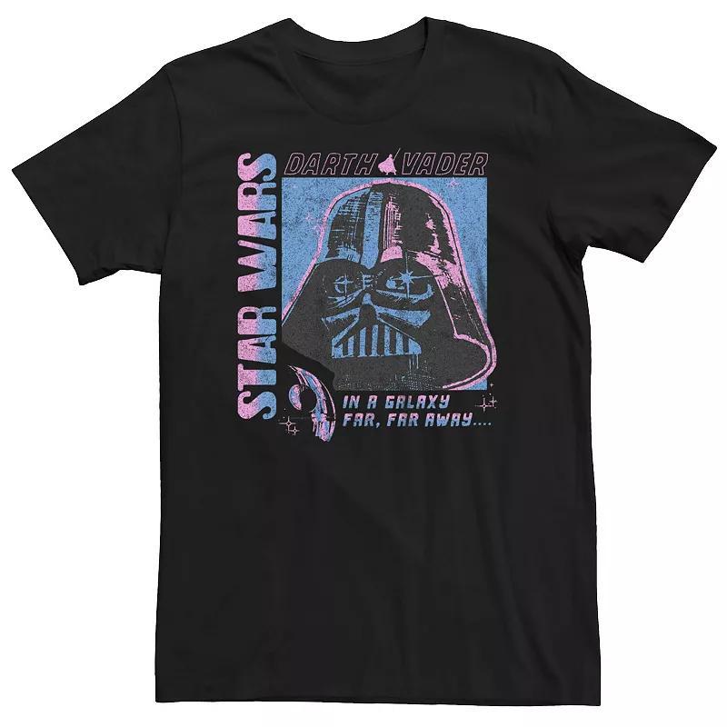 Big & Tall Star Wars Darth Vader Pastel Portrait Tee, Mens Product Image