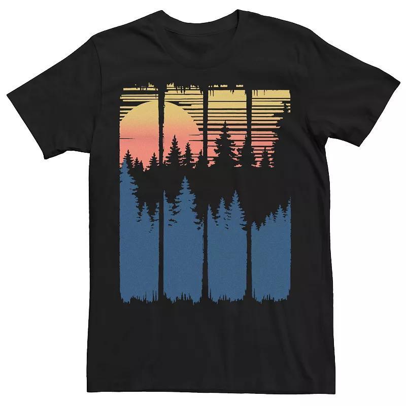 Mens Sunset Forest Shadow Landscape Tee Product Image