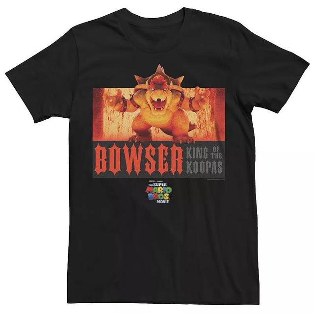 Mens The Super Mario Bros. Movie Bowser Koopa King Graphic Tee Product Image