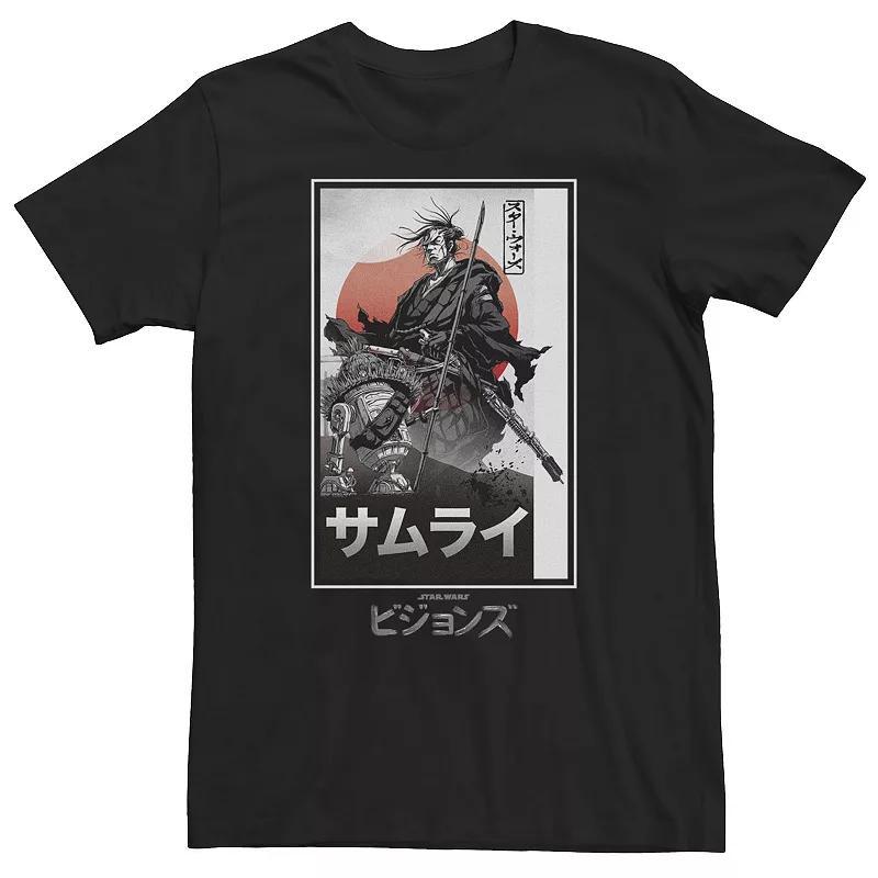 Big & Tall Star Wars: Visions Samurai Box Up Poster Tee, Mens Product Image