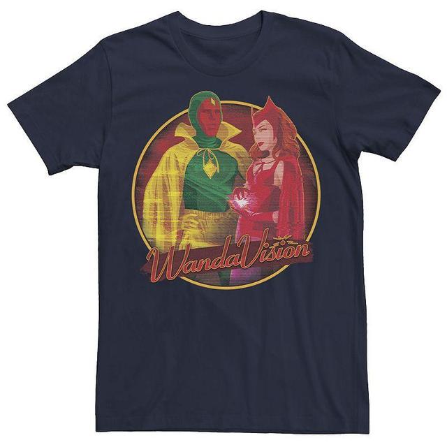 Mens Marvel Wandavision Who Is This Tee Blue Product Image