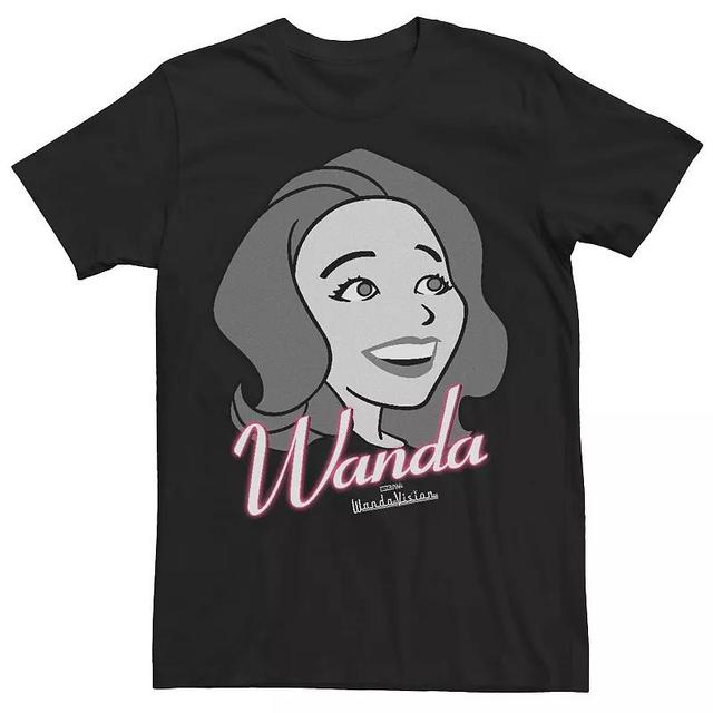 Mens Marvel WandaVision Character Wanda Smiling Splash Tee Product Image