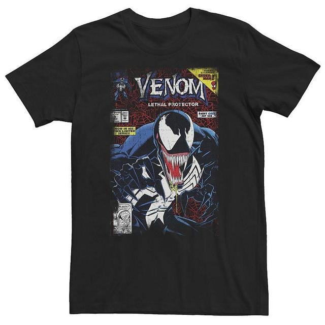 Big & Tall Marvel Venom Vintage Comic Book Cover Tee, Mens Product Image