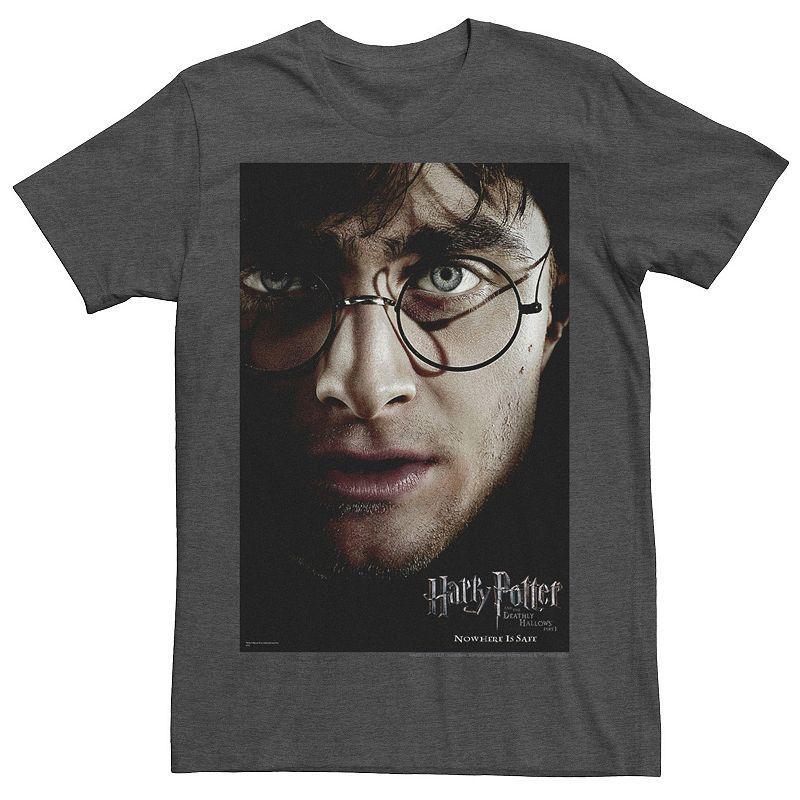 Mens Harry Potter Deathly Hallows Harry Potter Poster Graphic Tee Grey Heather Product Image