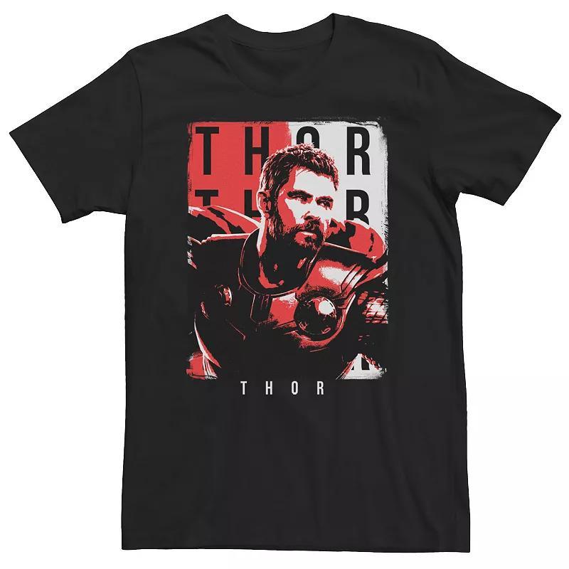 Big & Tall Marvel Avengers Thor Poster Tee, Mens Product Image