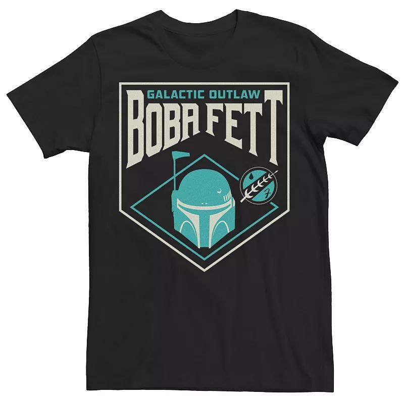 Mens Star Wars The Book Of Boba Fett Galactic Outlaw Badge Tee Product Image