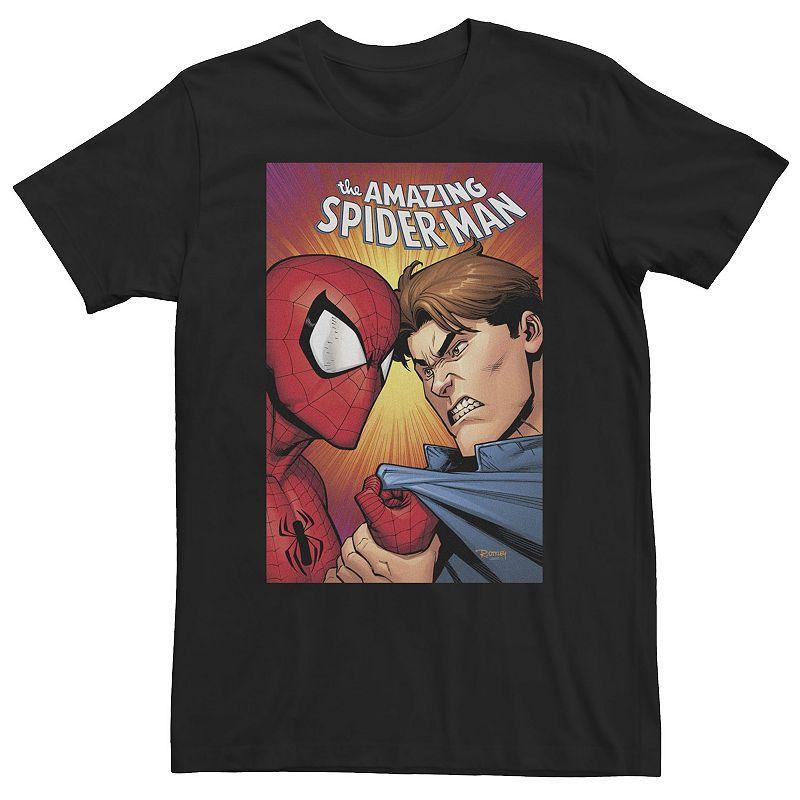 Big & Tall Marvel Amazing Spider-Man Comic Cover Tee, Mens Product Image