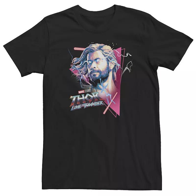 Big & Tall Marvel Thor Love And Thunder Triangle Frame Thor God Mode Tee, Mens Product Image