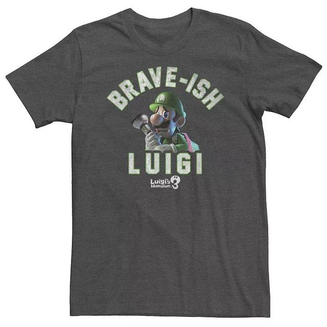 Big & Tall Luigis Mansion 3 Brave-ish Luigi Portrait Tee, Mens Product Image