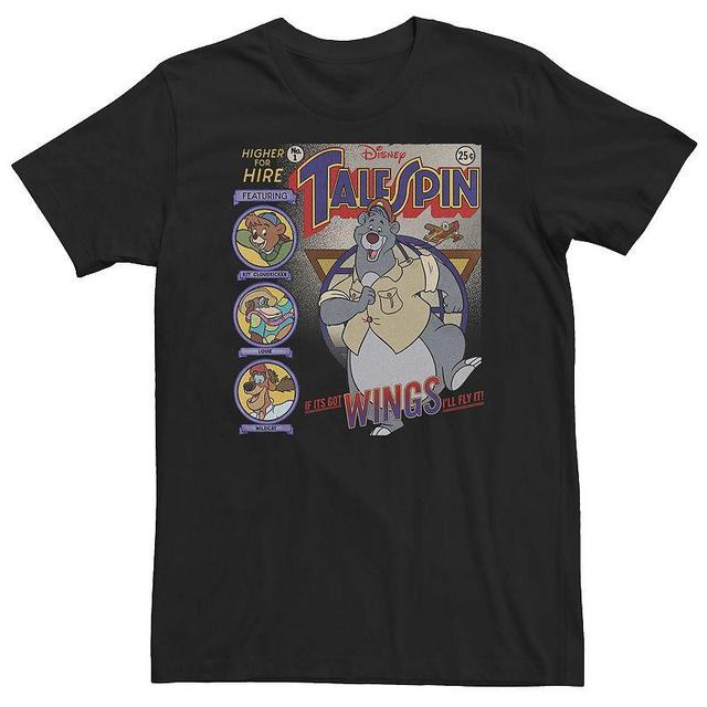 Big & Tall Disney TaleSpin If Its Got Wings Ill Fly It! Poster Tee, Mens Product Image