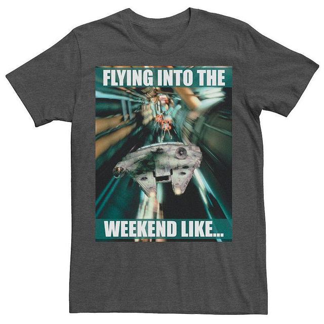 Mens Star Wars Millennium Falcon Flying Into The Weekend Like Tee Product Image