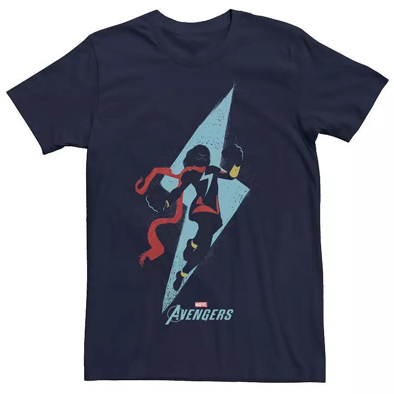 Mens Marvel Avengers Game Miss Marvel Action Tee Blue Product Image