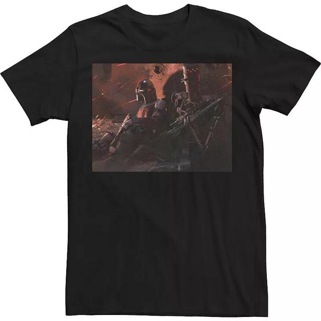 Mens Star Wars Mando Warzone Poster Tee Product Image