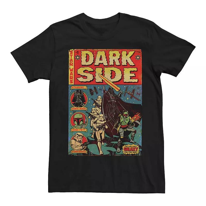 Mens Star Wars Dark Side Tales Vintage Comic Cover Graphic Tee Product Image