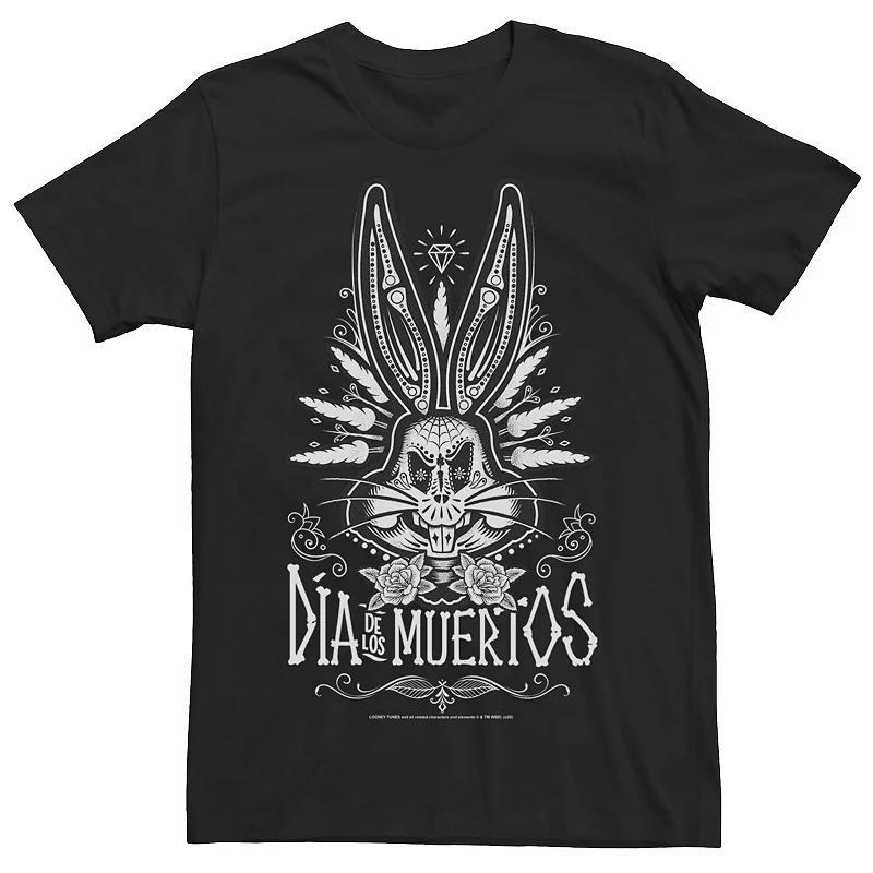 Mens Looney Tunes Dia De Los Muertos Bugs Bunny Big Face Tee Product Image