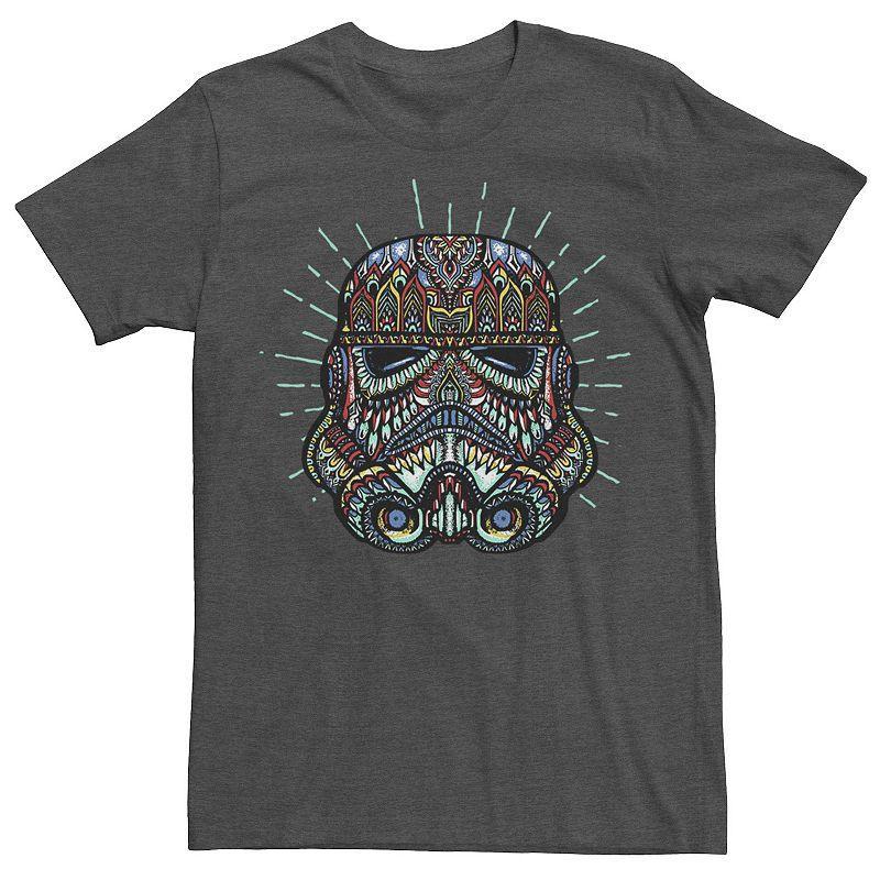 Mens Star Wars Storm Trooper Sugar Skull Tee Grey Heather Product Image