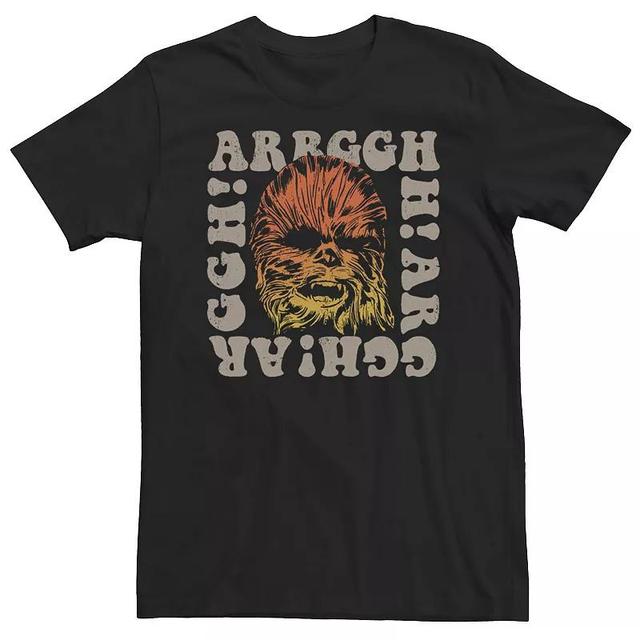 Mens Star Wars Chewbacca Arrrggh! Gradient Poster Tee Product Image