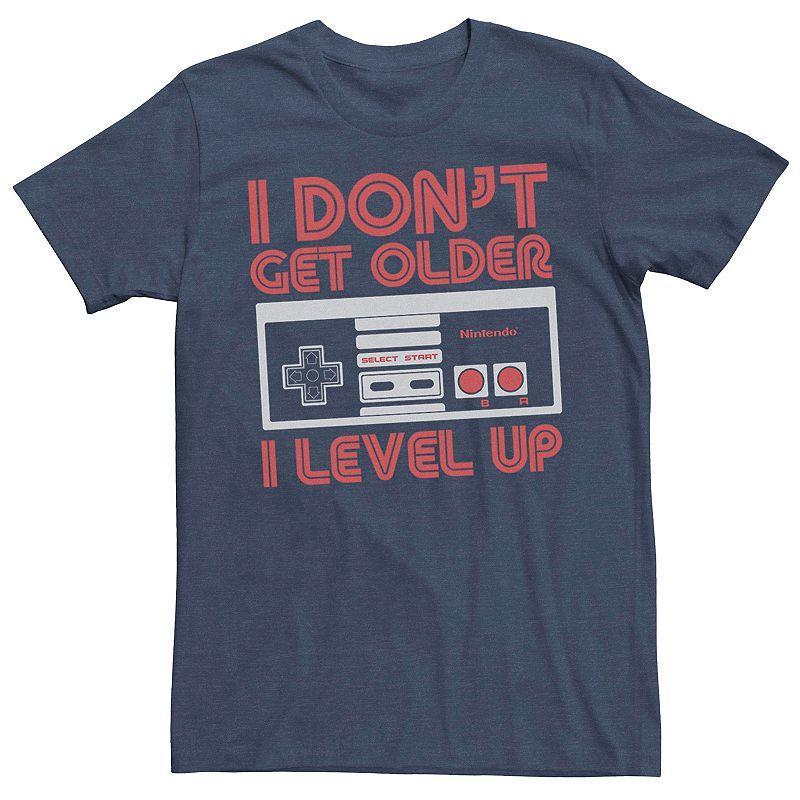 Mens Nintendo Controller I Dont Get Older I Level Up Tee Med Blue Product Image