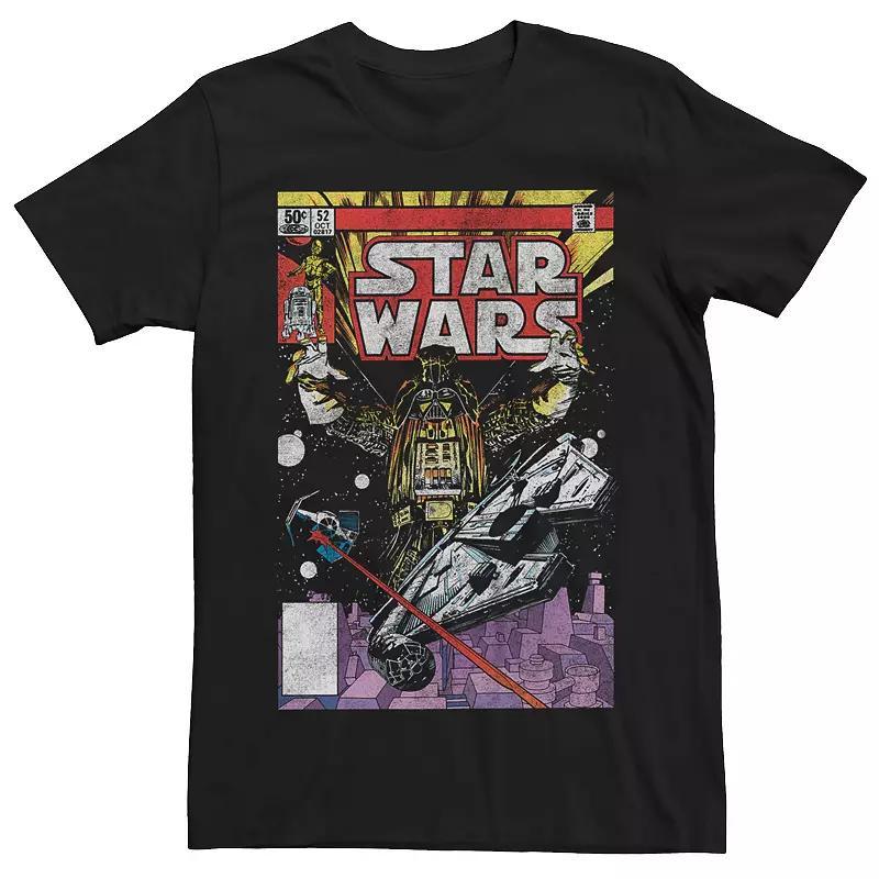 Mens Star Wars Comic Style Cover Graphic Tee Product Image