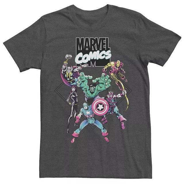 Mens Marvel Comics Avengers Graphic Tee Grey Heather Product Image