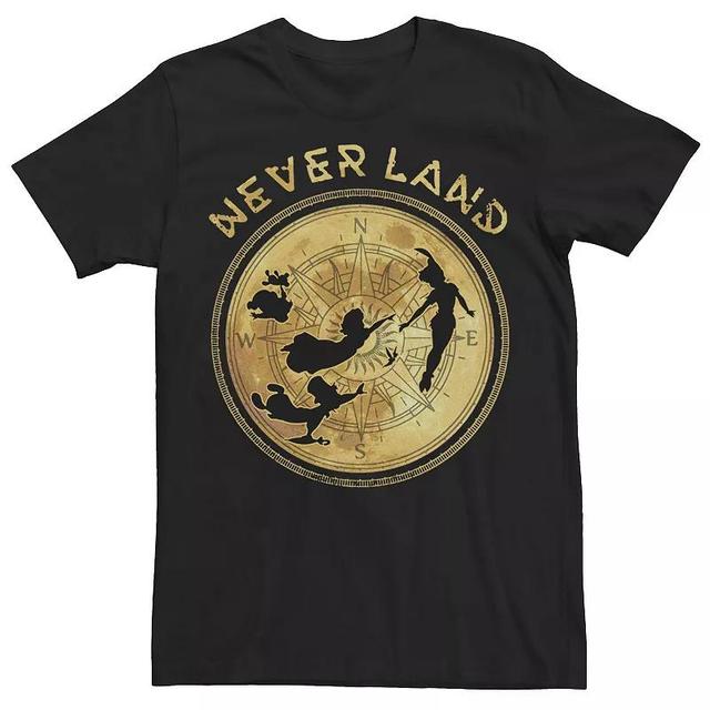 Disneys Peter Pan Flying Never Land Compass Mens Tee Product Image