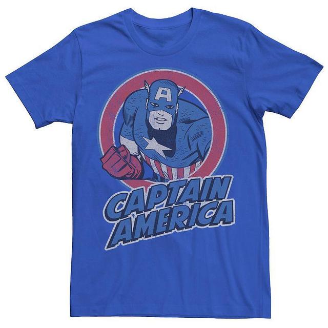 Mens Marvel Captain America Retro Style Portrait Tee Product Image