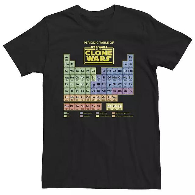 Big & Tall Star Wars Clone Wars Periodic Table Tee, Mens Product Image