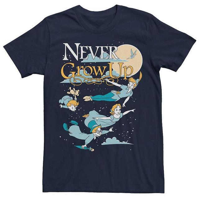 Mens Peter Pan Never Grow Up Graphic Tee Blue Product Image