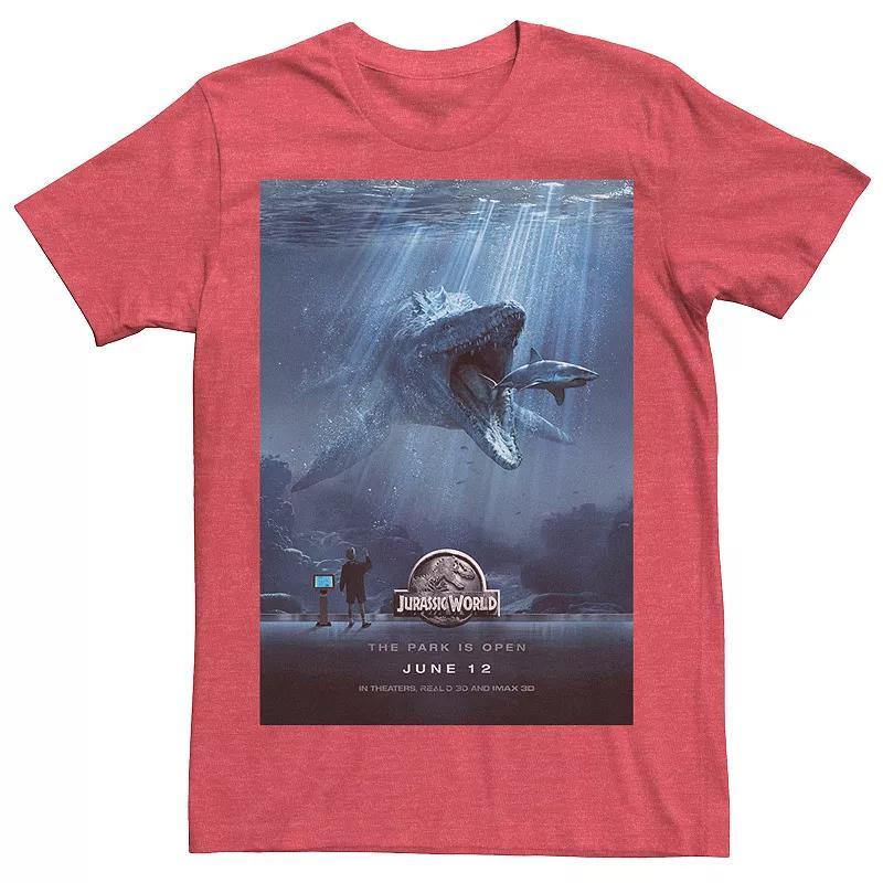 Mens Jurassic World Mosasaurus Movie Poster Tee Product Image