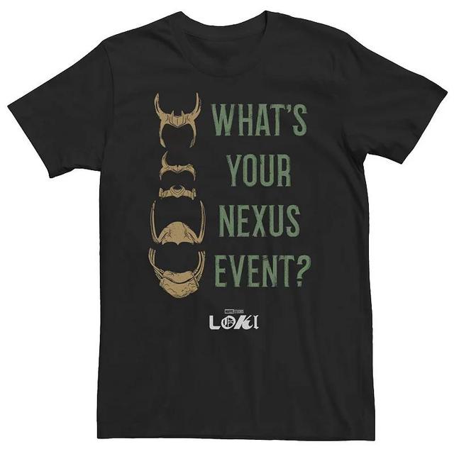 Big & Tall Marvel Loki Whats Your Nexus Event? Tee, Mens Product Image