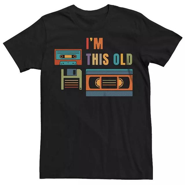 Mens Im This Old Retro Data Storage Graphic Tee Product Image