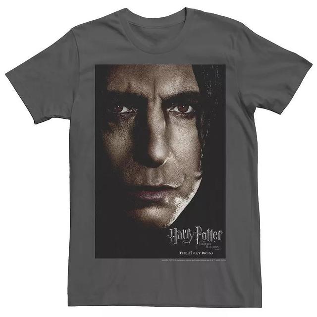 Mens Harry Potter Deathly Hallows Snape Character Poster Graphic Tee Grey Product Image