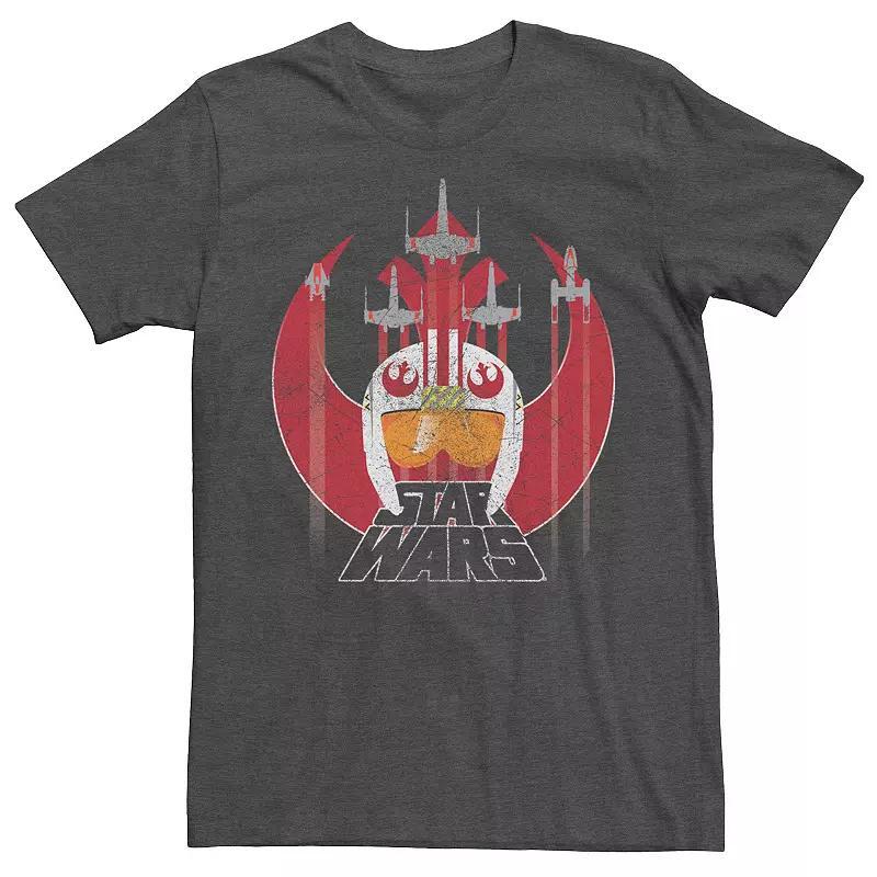 Mens Star Wars Rebel Starfighter Graphic Tee Grey Product Image