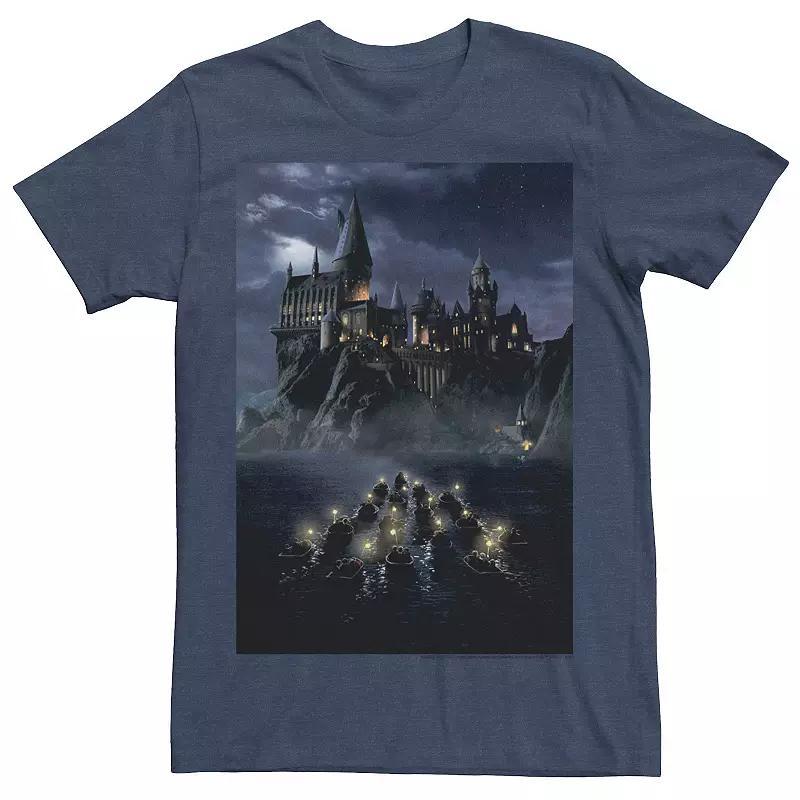 Mens Harry Potter Sorcerers Stone Castle Poster Tee Product Image