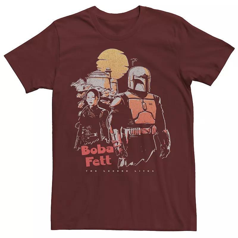 Mens Star Wars Boba Fett Sunset Boba Tee Product Image