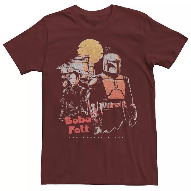 Mens Star Wars Boba Fett Sunset Boba Tee Product Image