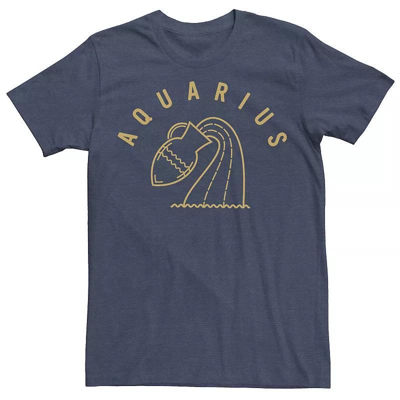 Mens Aquarius King Tee Navy Grey Product Image