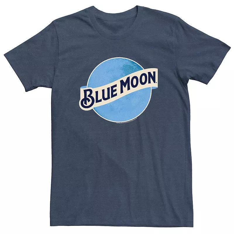 Big & Tall Miller Coors Blue Moon Bright Logo Tee, Mens Navy Grey Product Image