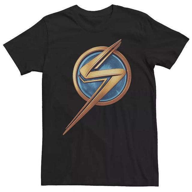 Big & Tall Ms. Marvel Bronze And Blue Logo Icon Tee, Mens Product Image