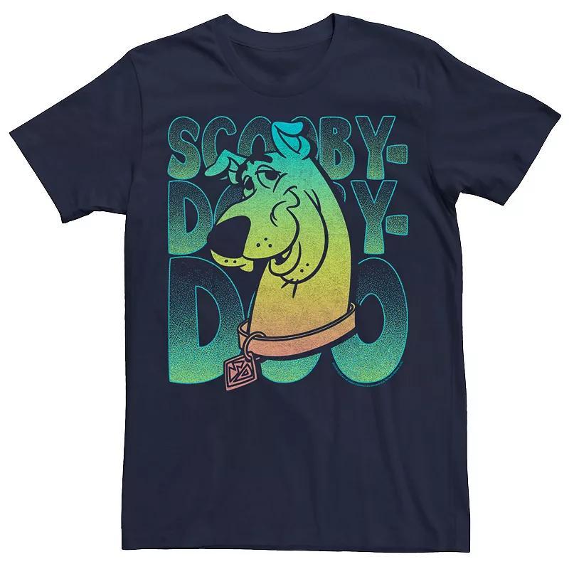 Mens Scooby-Doo Gradient Portrait Tee Blue Product Image