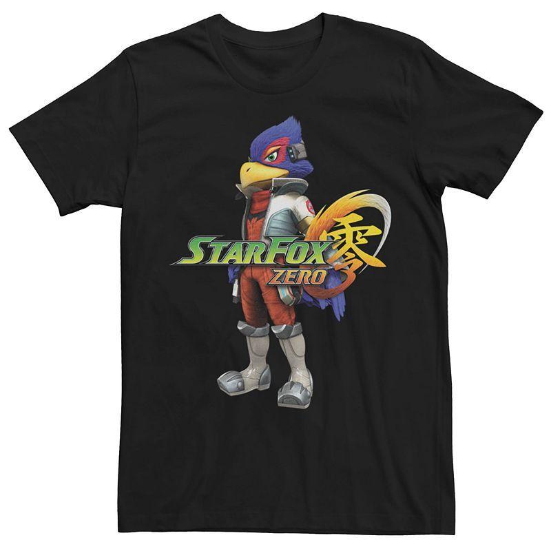 Mens Nintendo Star Fox Zero Falco Short Sleeve Tee Black Product Image