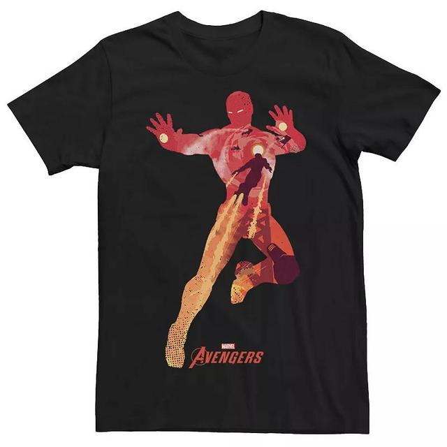 Mens Marvel Avengers Iron Man Scene Silhouette Fill Tee Product Image